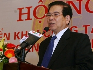 国家主席阮明哲出席法院部门2011年工作展开会议